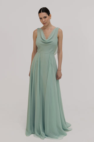 Athena Bridesmaid Dress In Dusty Eucalyptus