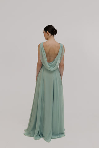 Athena Bridesmaid Dress In Dusty Eucalyptus
