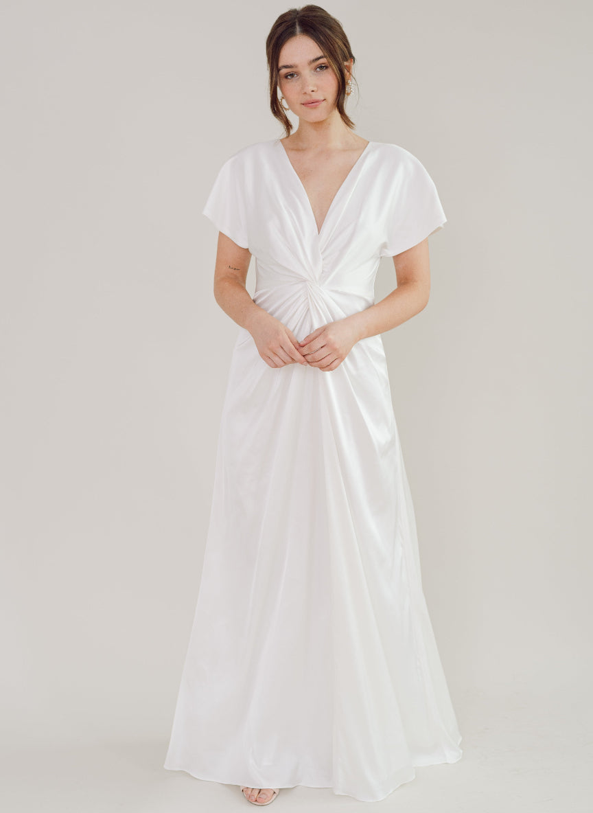 Camilla Bridesmaid Dress In Ivory Satin