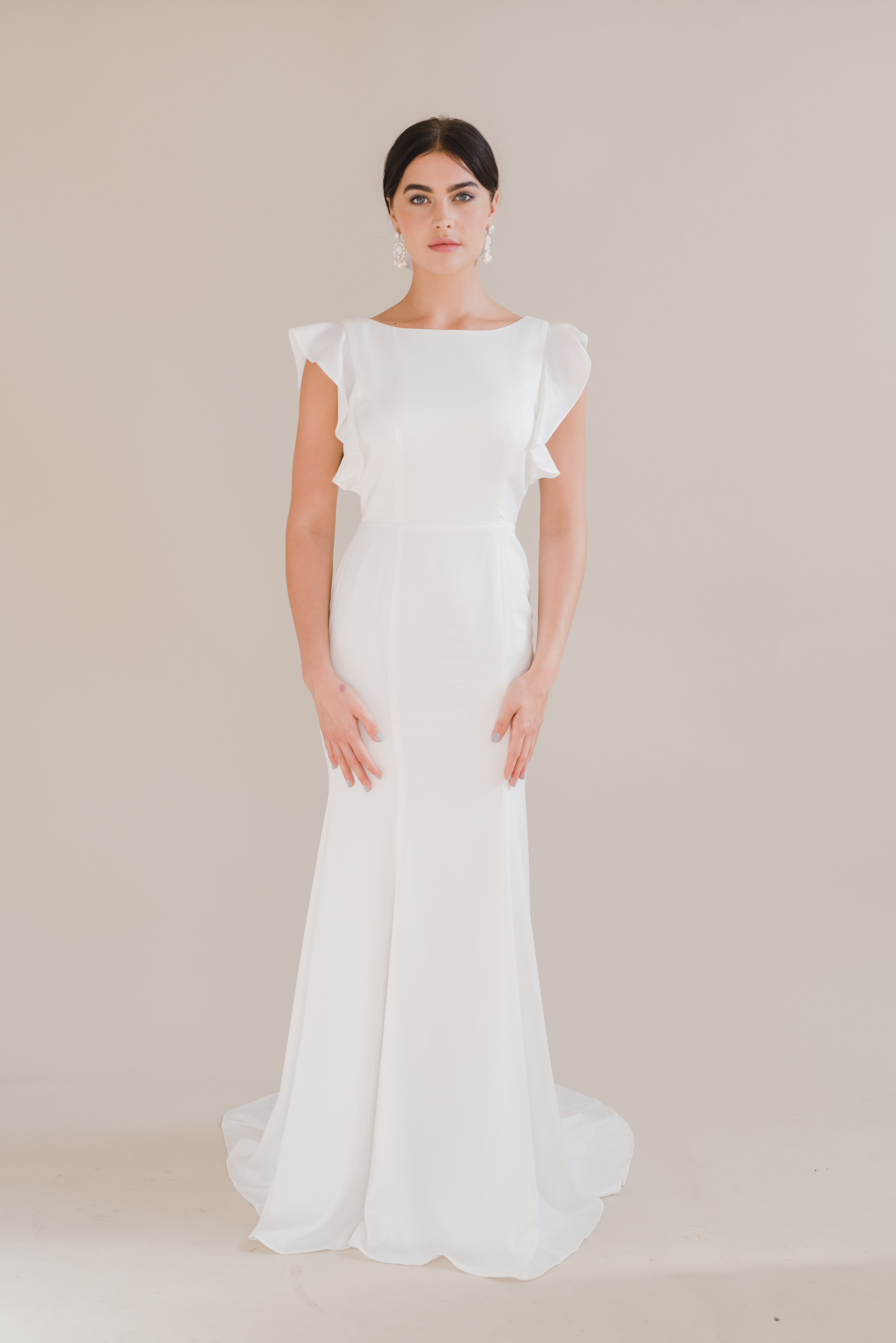 Cecelia Moss Crepe in Ivory