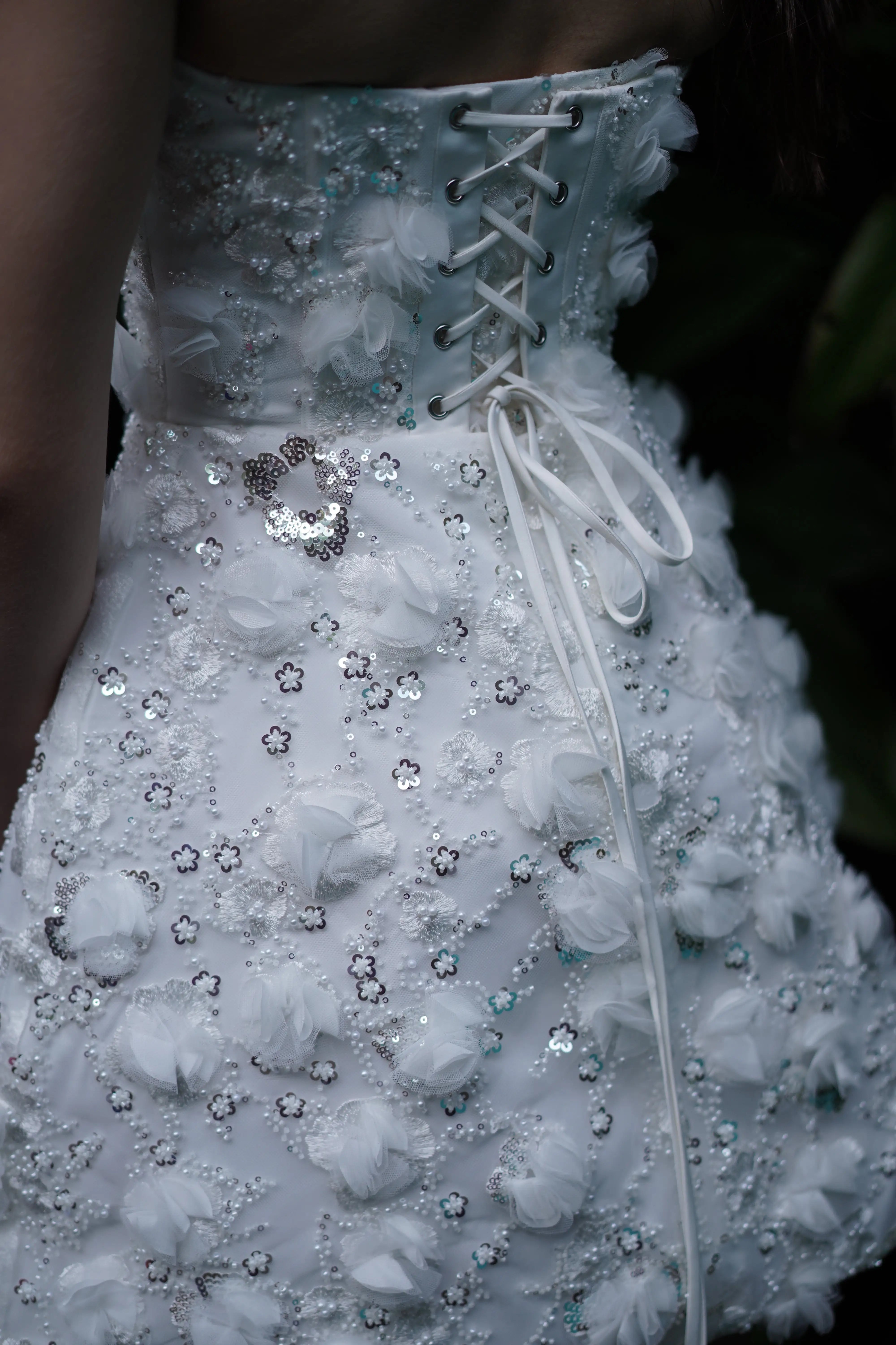 Taylor Bridal Mini Dress in Ivory