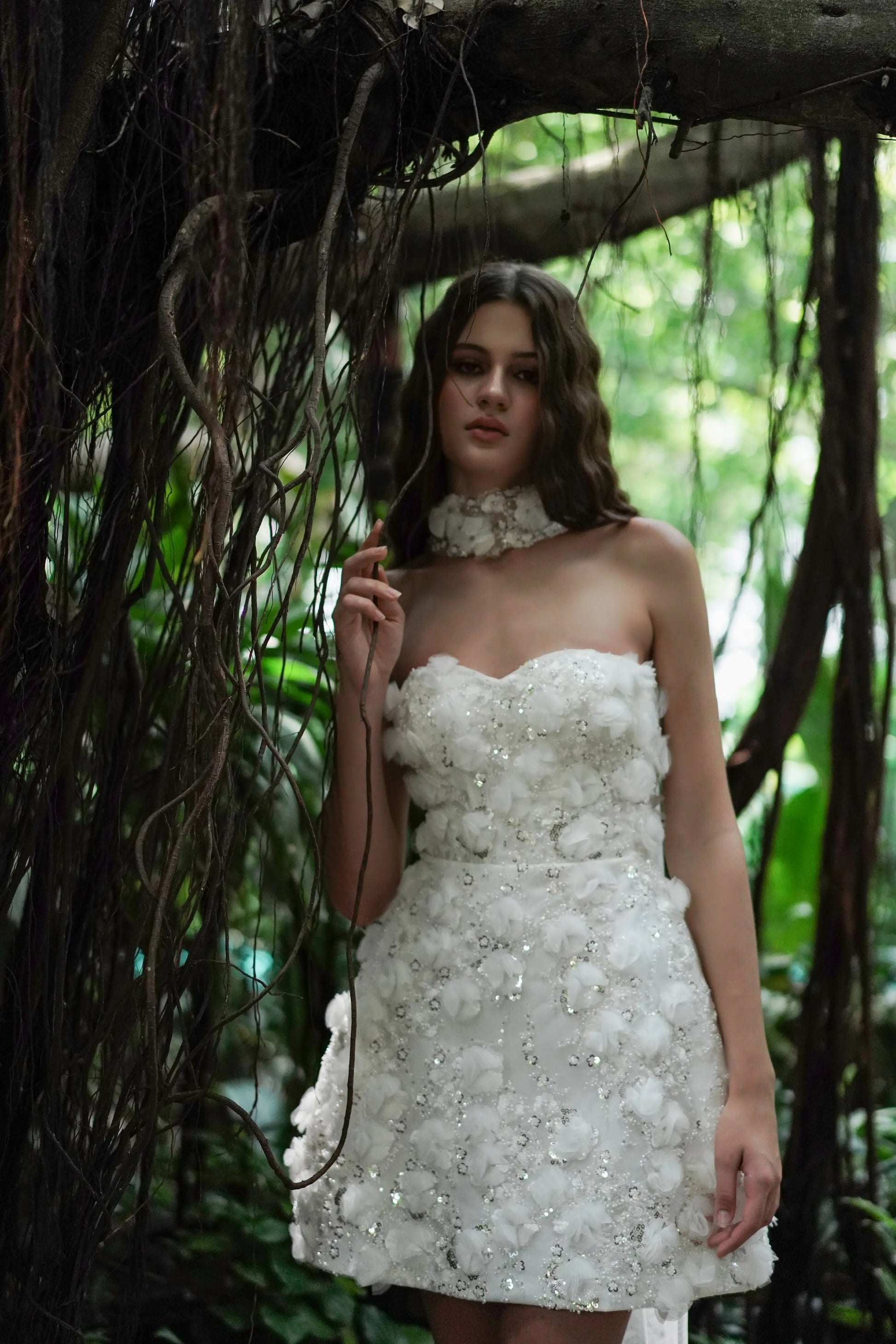 Taylor Bridal Mini Dress in Ivory