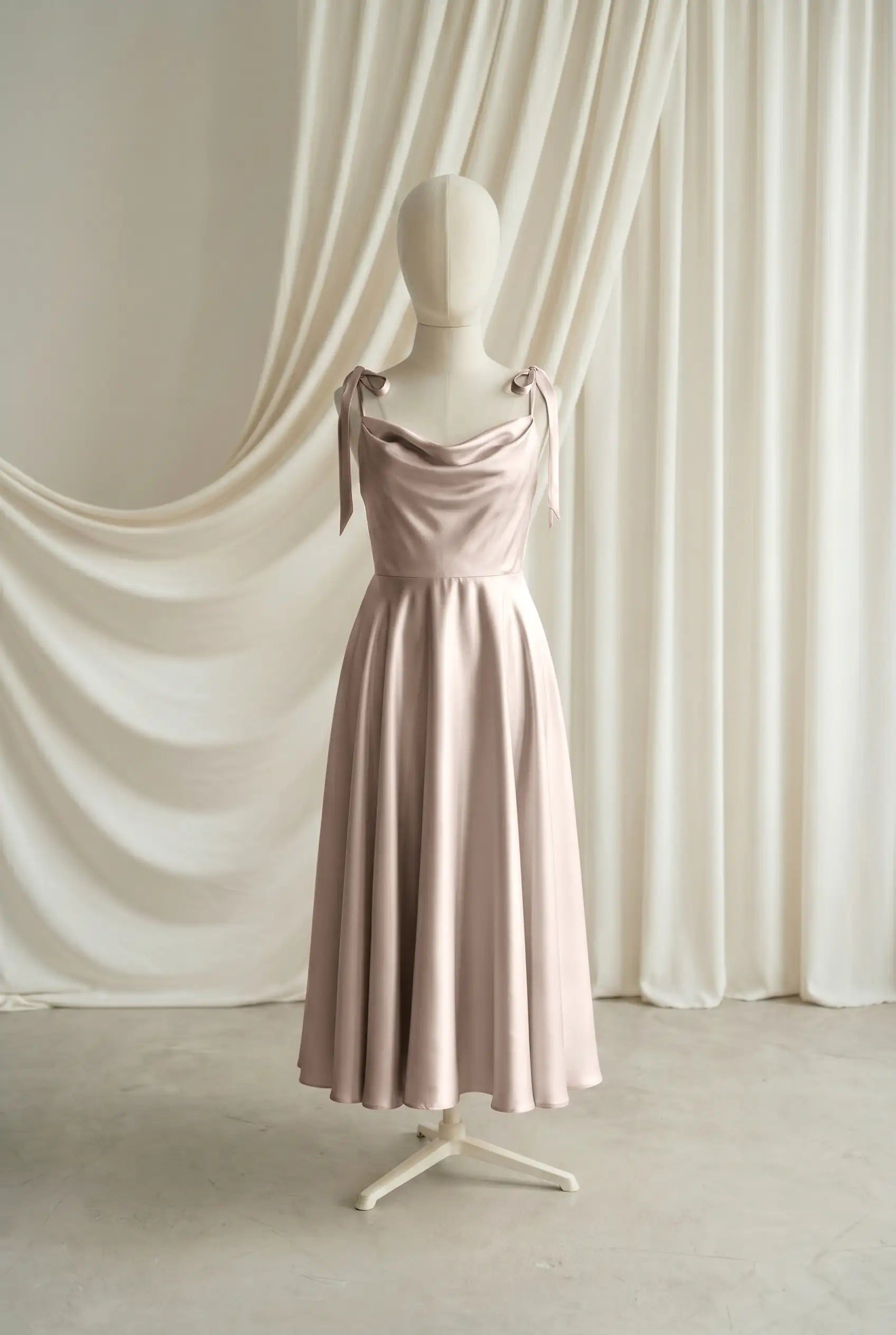 Tilly Junior Bridesmaid Dress in Champagne Sky