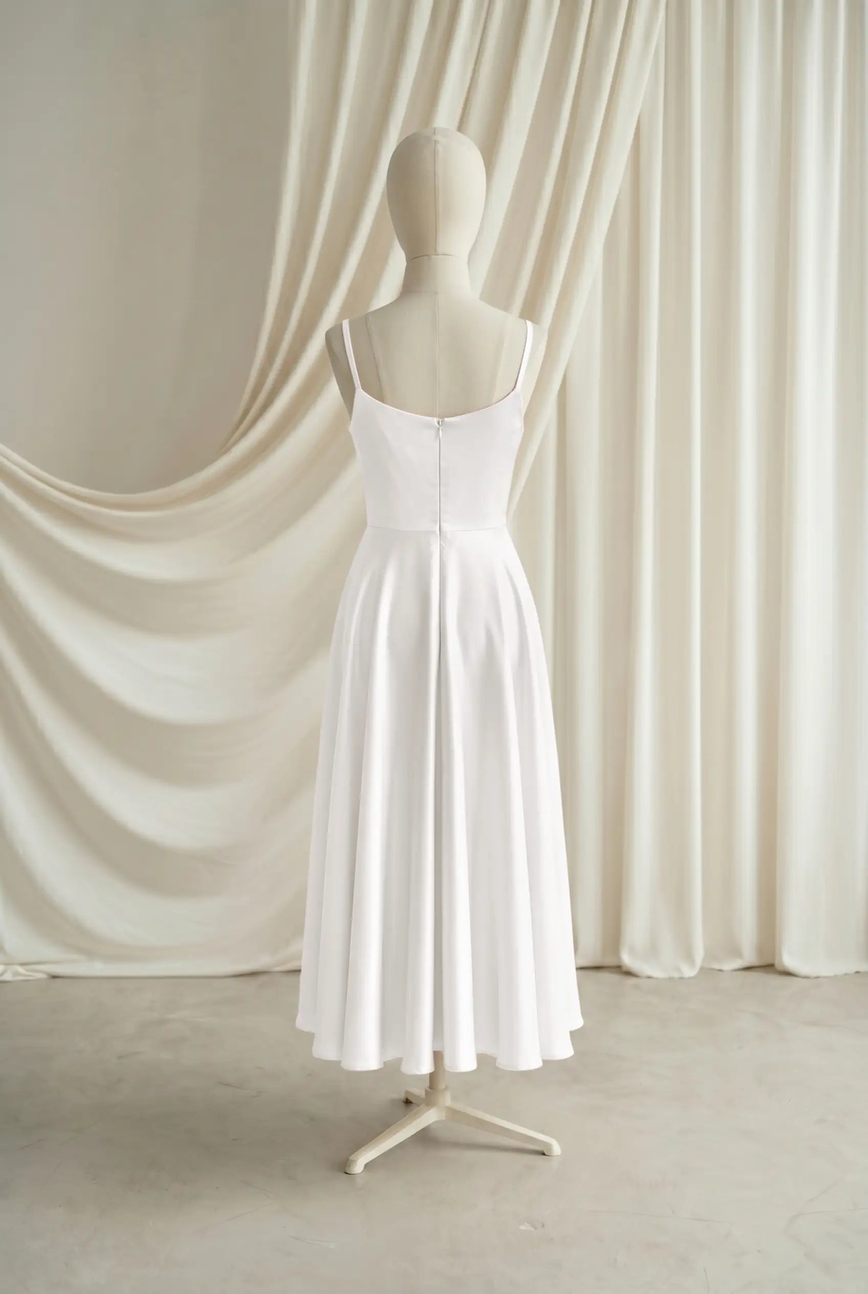 Tilly Junior Bridesmaid Dress in Ivory Satin