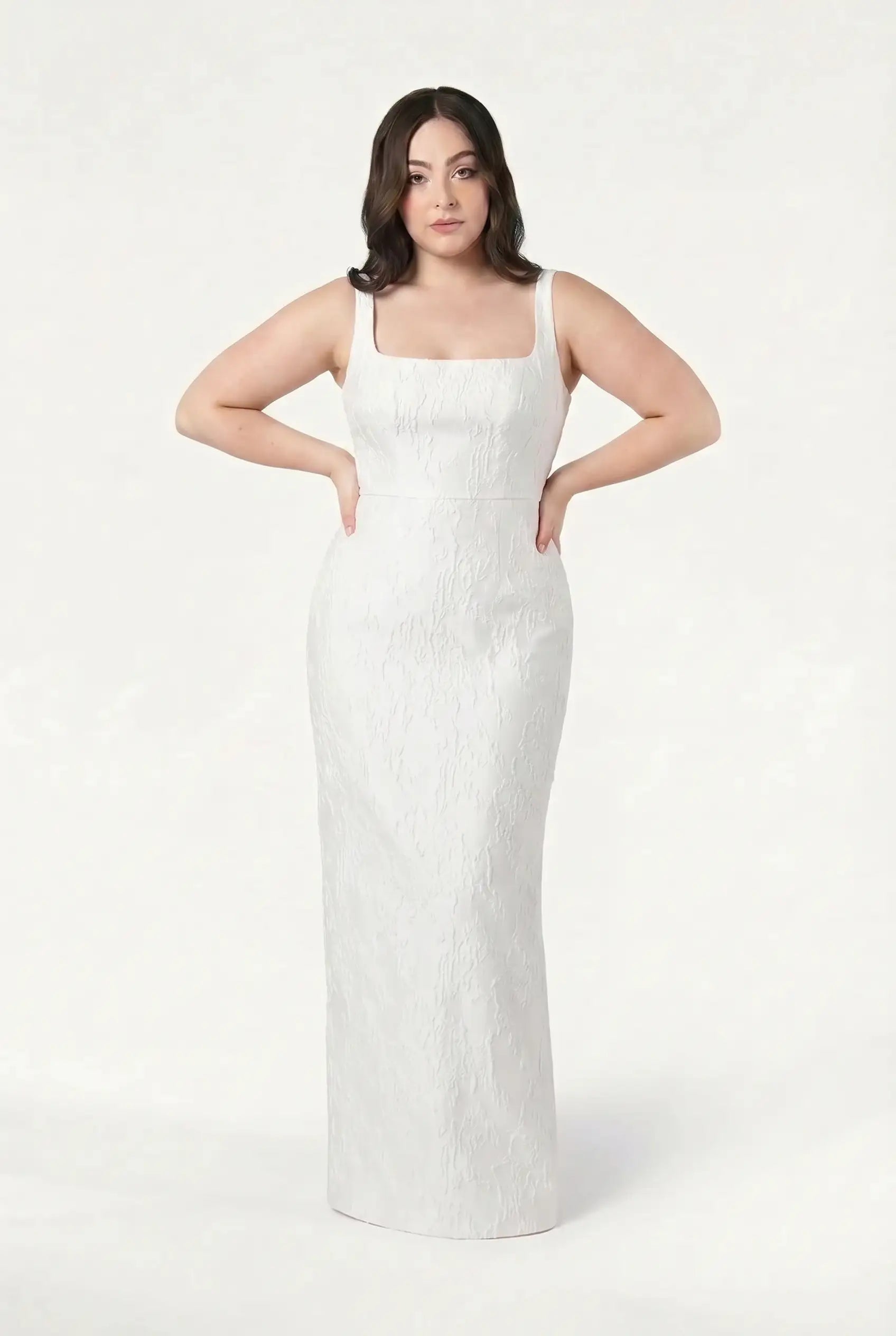 Waldorf Bridal Dress In Vintage Ivory Brocade