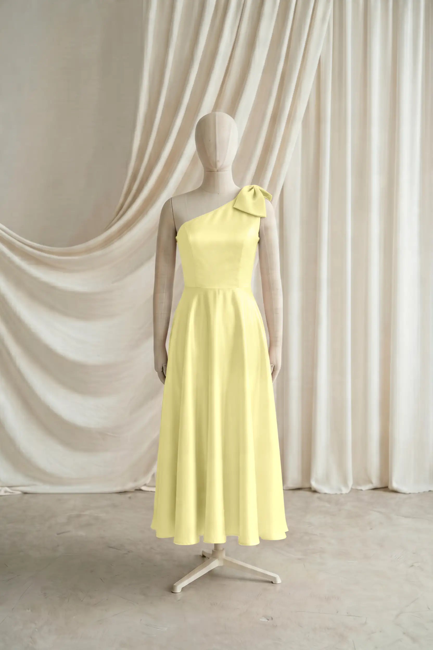 Zara Junior Bridesmaid Dressin Limoncello Satin