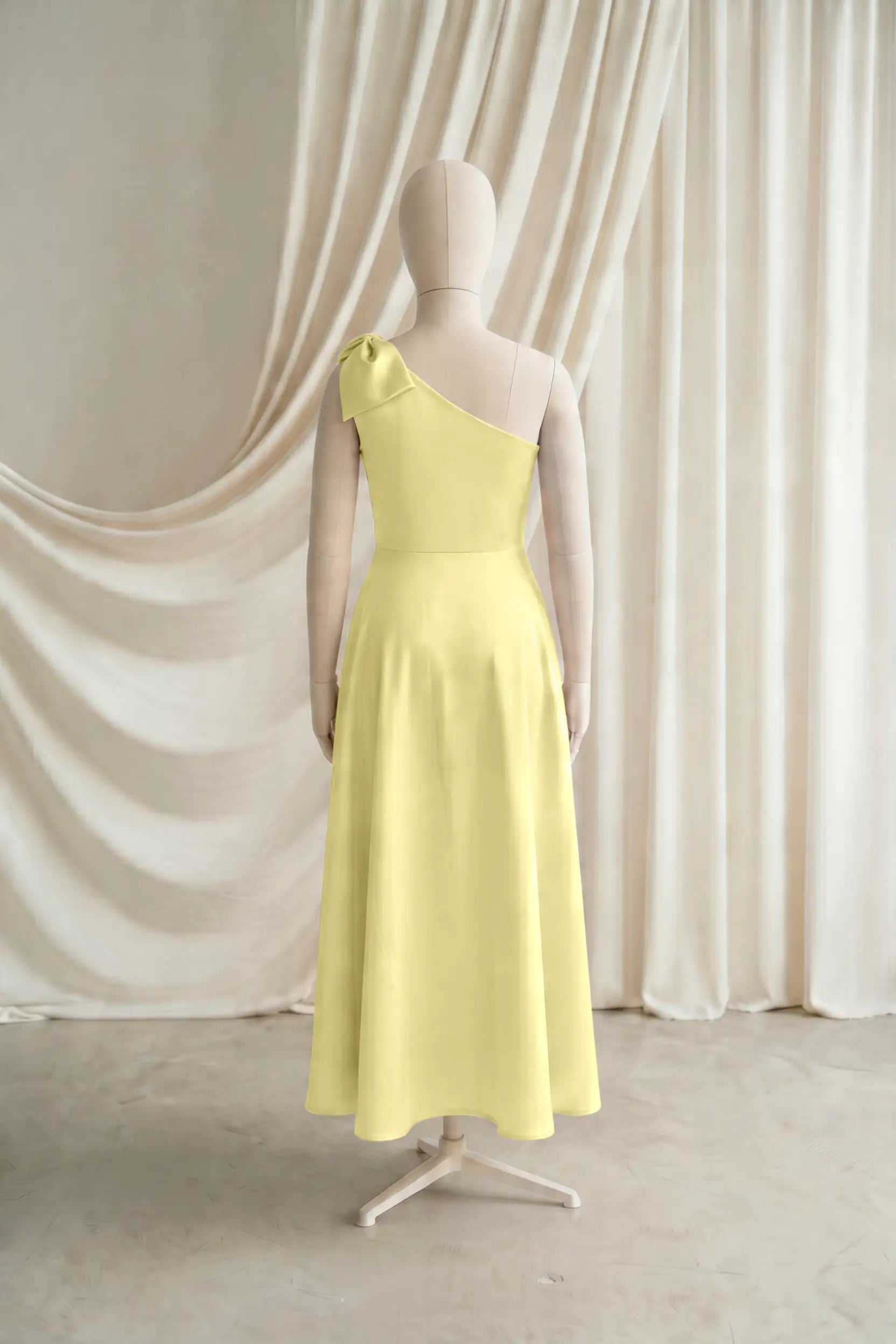 Zara Junior Bridesmaid Dressin Limoncello Satin