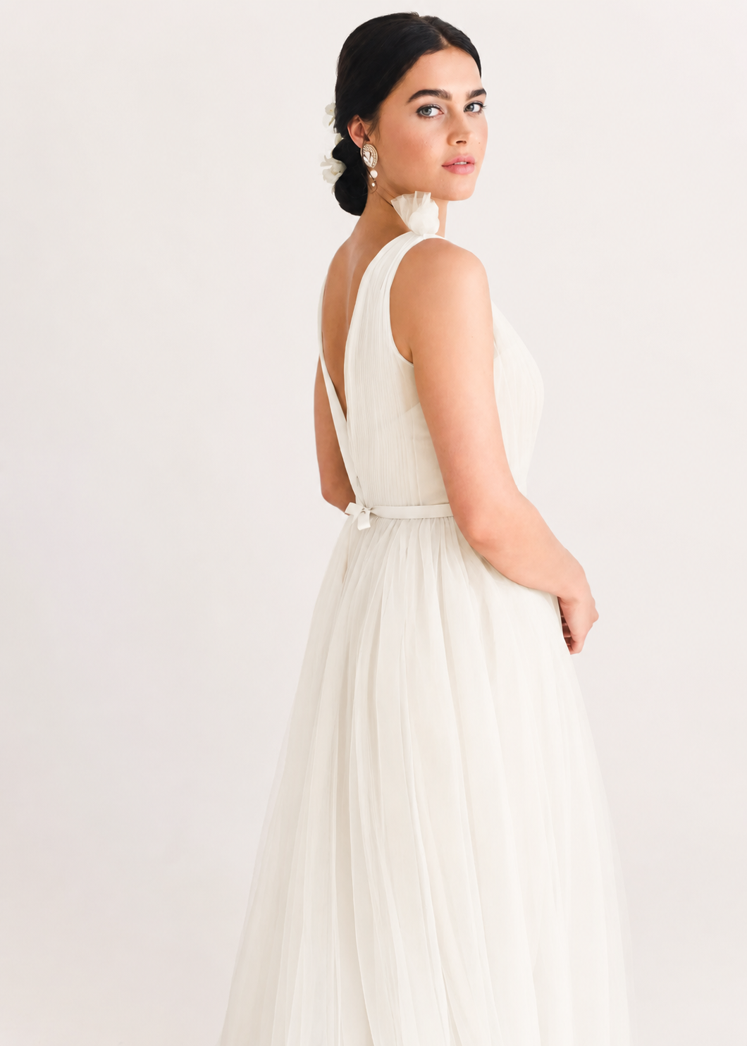 Grace Bridesmaid Dress in Ivory Tulle