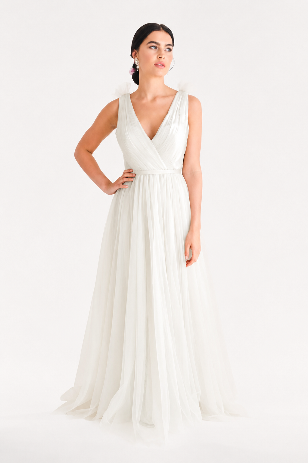 Grace Bridesmaid Dress in Ivory Tulle
