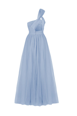 Luna Bridesmaid Dress in Dusty Blue