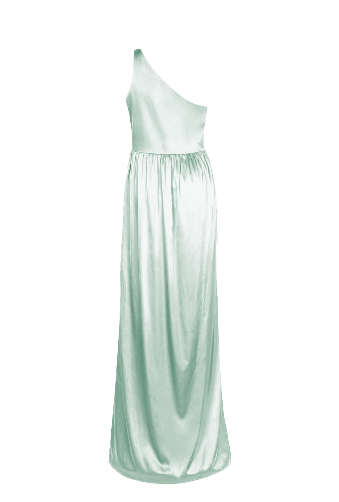 Greta Bridesmaid Dress in Dusty Eucalyptus Satin
