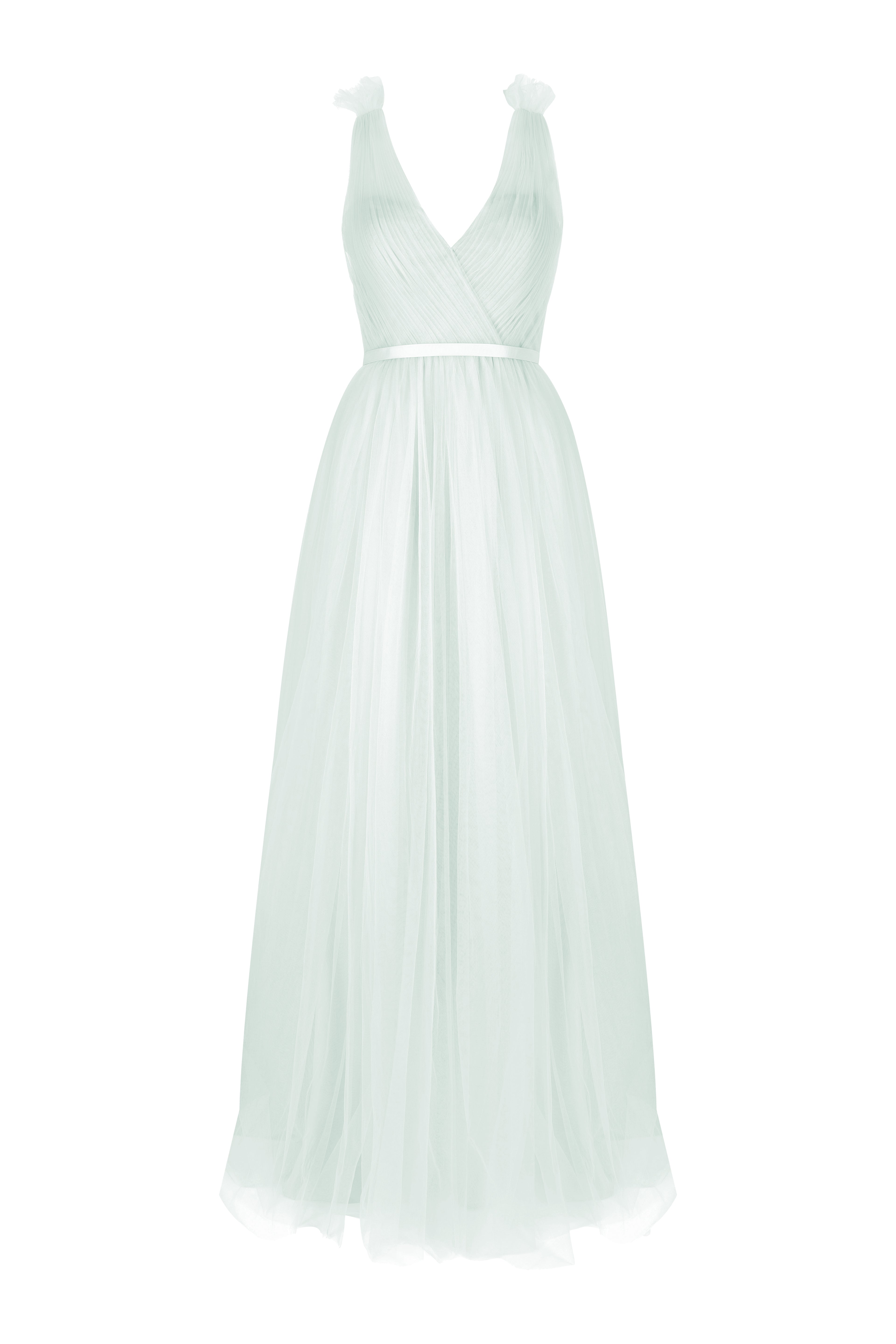 Grace Bridesmaid Dress in Dusty Eucalyptus Tulle