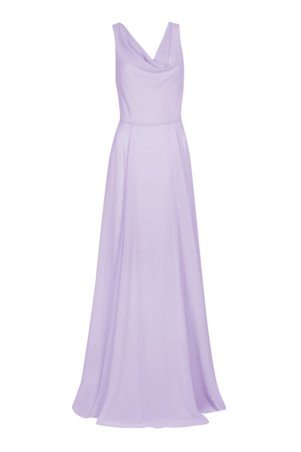 Athena Bridesmaid Dress In Lilac Mist Chiffon
