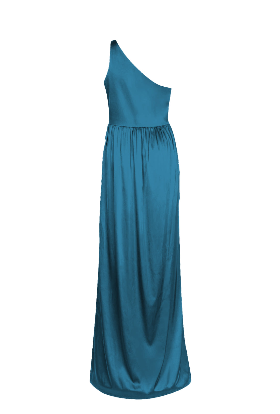Greta Bridesmaid Dress in Emerald Dawn Satin