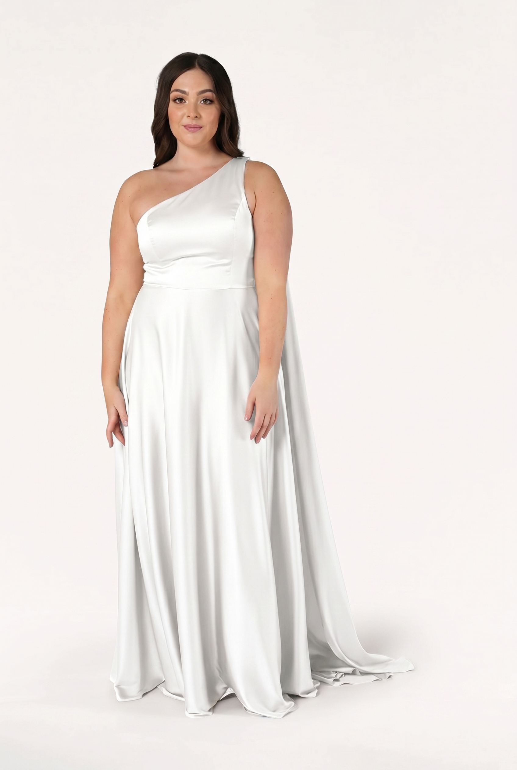 Lyra Dress in Ivory Satin