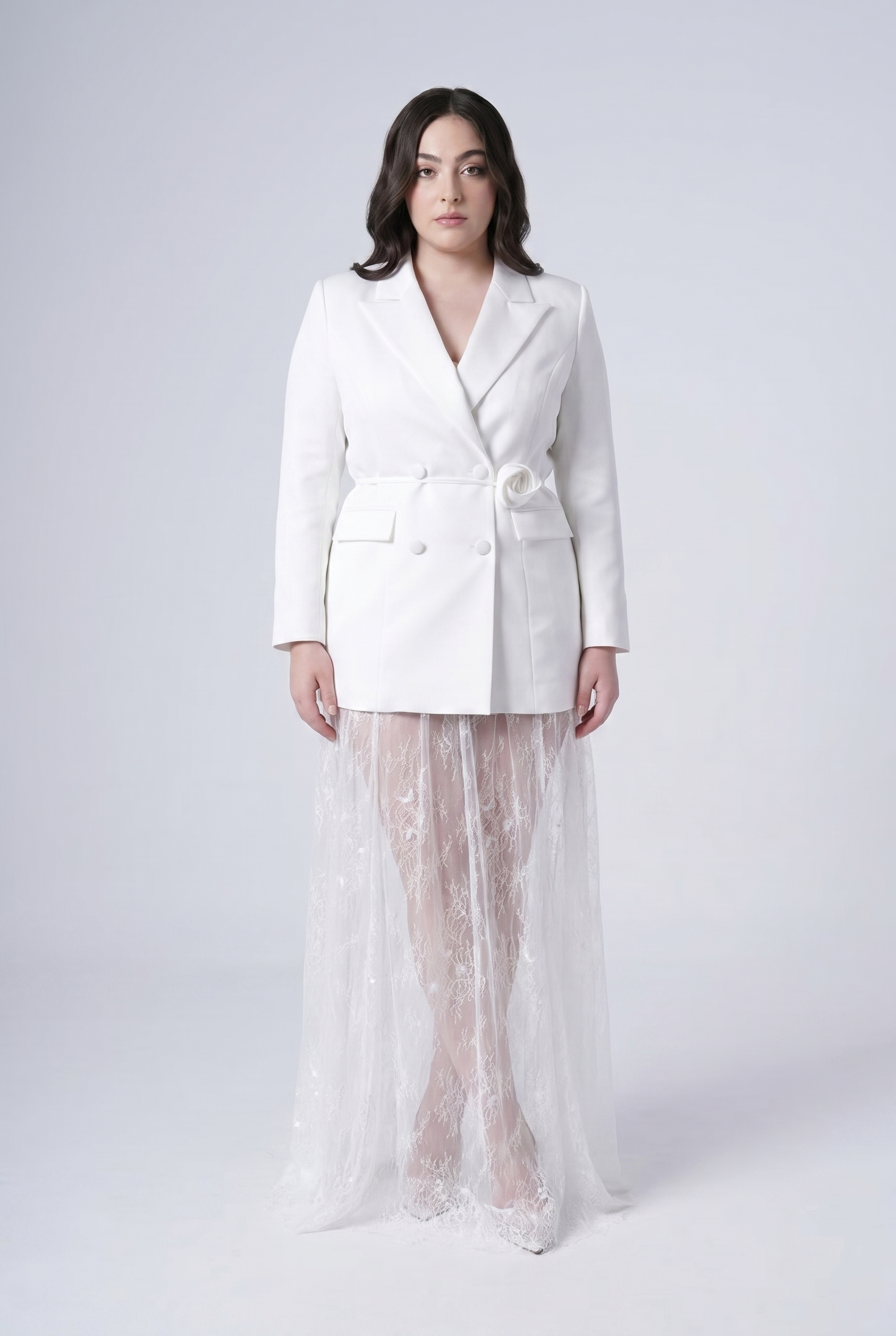 Bacall Bridal Jacket in Ivory