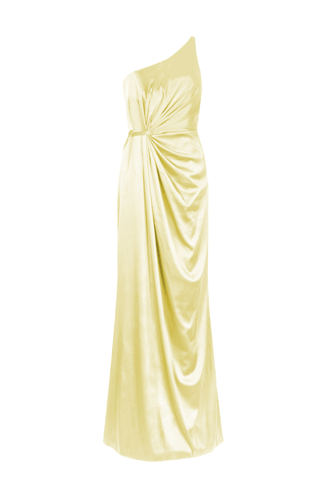 Greta Bridesmaid Dress in Limoncello Satin