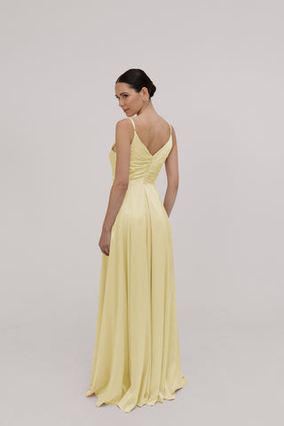 Isla Bridesmaid Dress in Limoncello