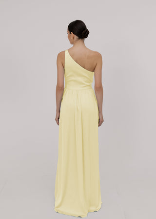 Greta Bridesmaid Dress in Limoncello
