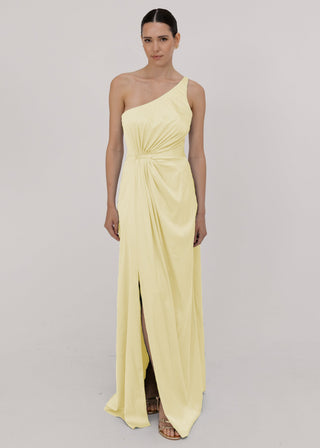 Greta Bridesmaid Dress in Limoncello