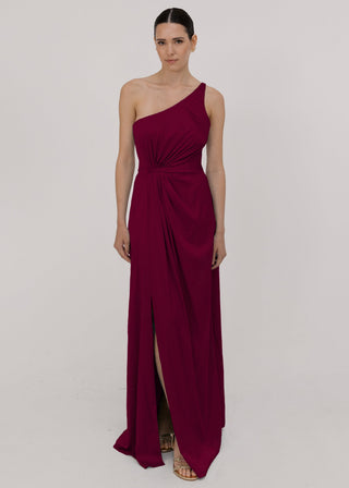 Greta Bridesmaid Dress in Merlot