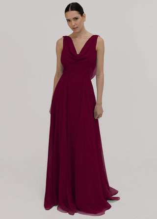 Athena Bridesmaid Dress In Merlot