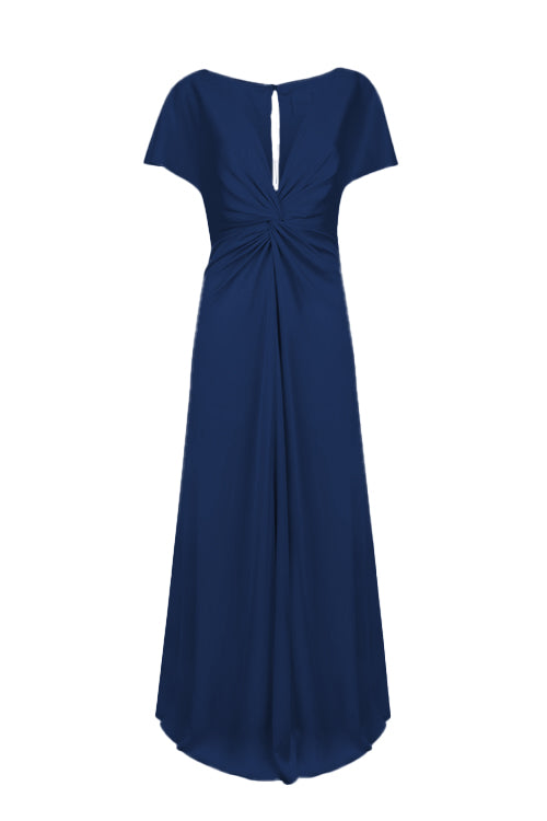 Camilla Bridesmaid Dress in Navy Satin