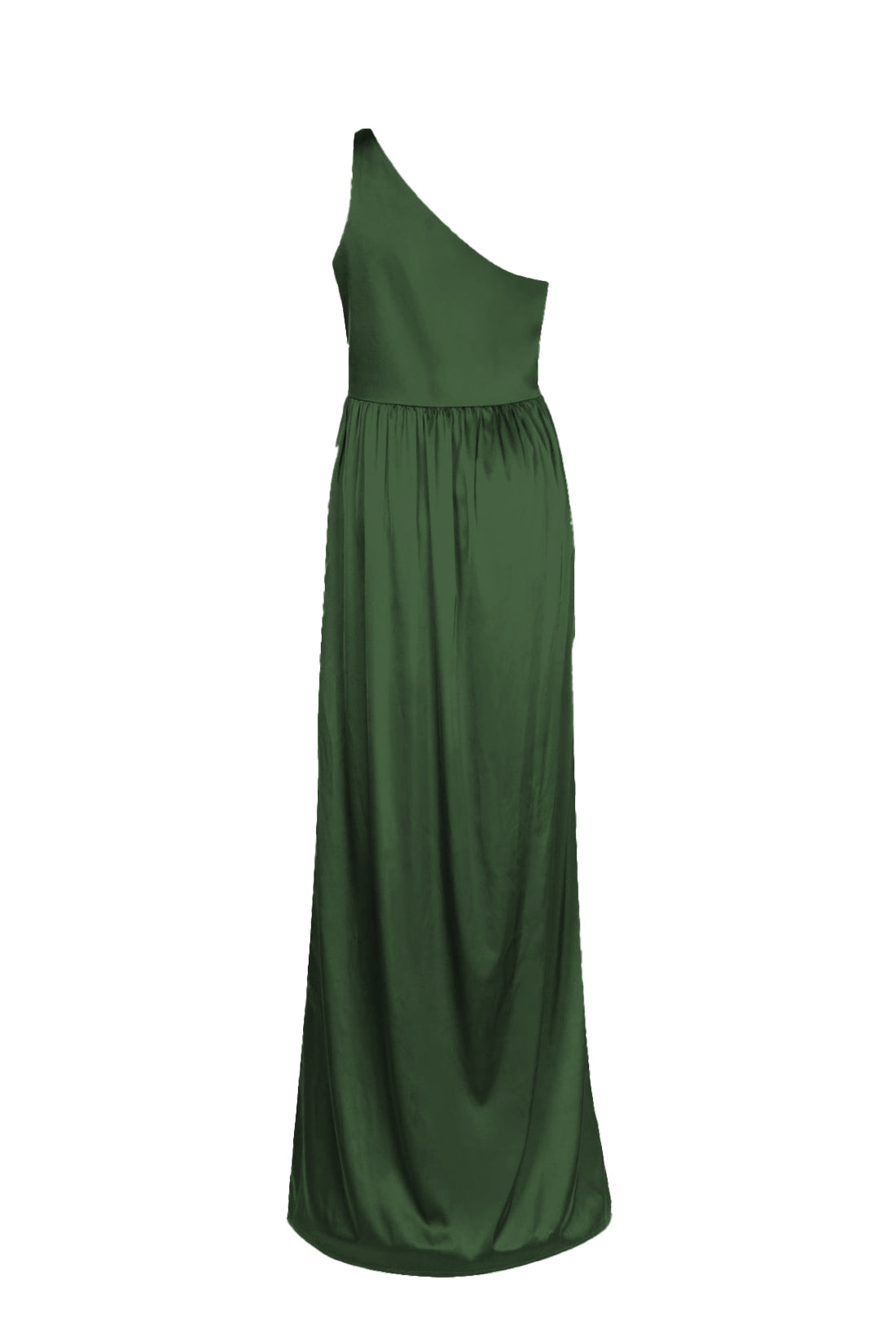 Greta Bridesmaid Dress in Olive Grove Satin