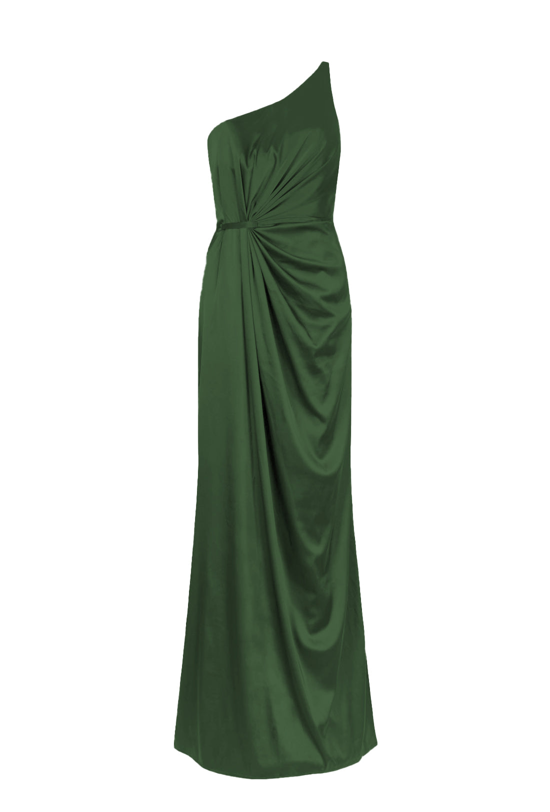 Greta Bridesmaid Dress in Olive Grove Satin