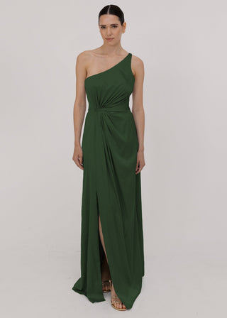 Greta Bridesmaid Dress in Olive Grove