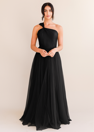 Luna Bridesmaid Dress in Black