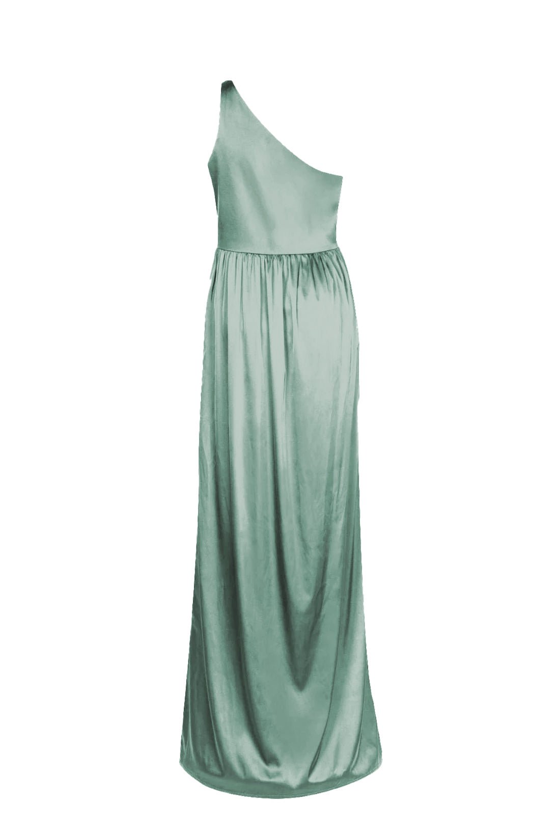 Greta Bridesmaid Dress in Sage Green Satin