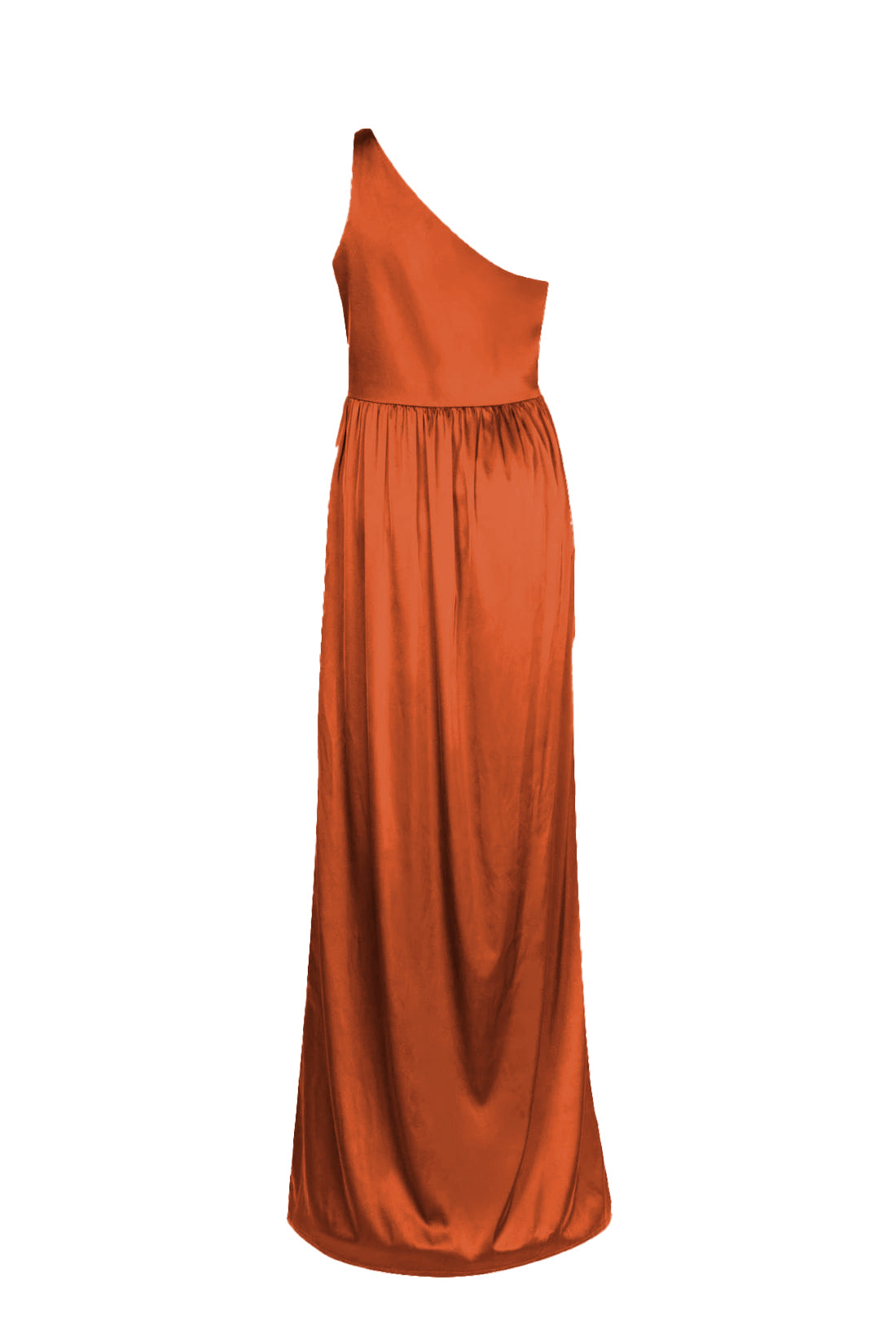 Greta Bridesmaid Dress in Terracotta Satin