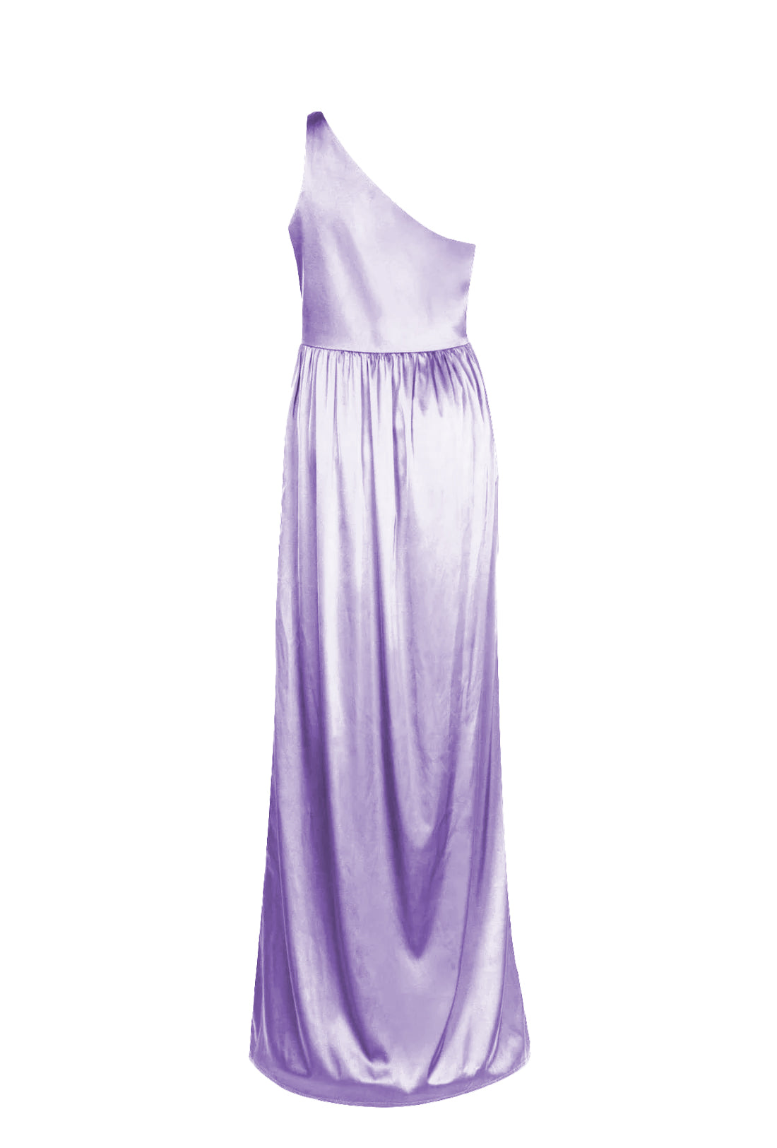 Greta Bridesmaid Dress Violet Satin